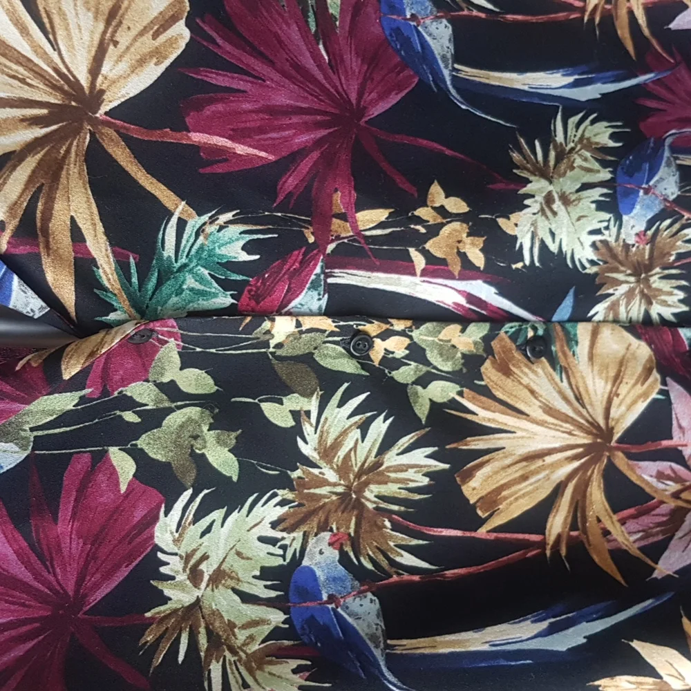 Zara Basics Floral Button Down Shirt - Picture 3 of 7